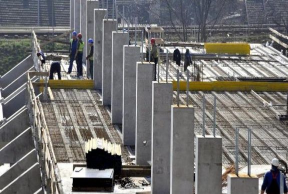 Csökkent az építőipari termelés az első nyolc hónapban