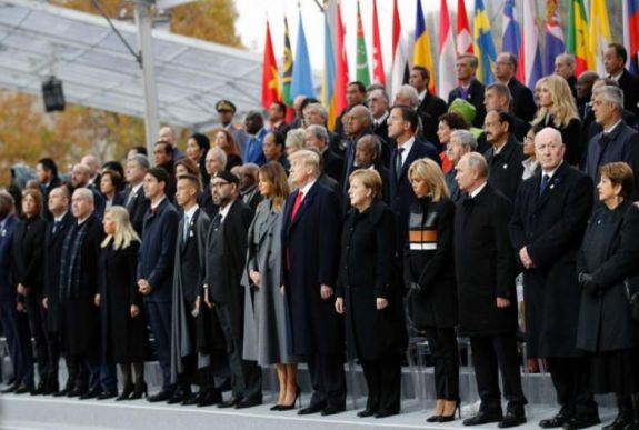 Az első világháborút lezáró tűzszünet aláírásának 100. évfordulójára emlékeztek