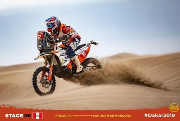 Dakar-rali: Gyenes Emánuel az 50. helyen zárta a hetedik szakaszt