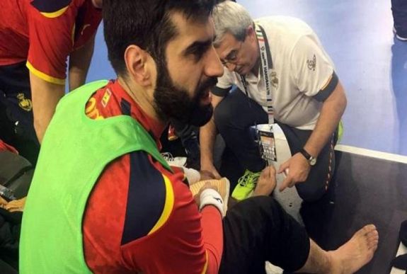 2019-es férfi kézi-vb: szürreális baleset a spanyolok edzésén