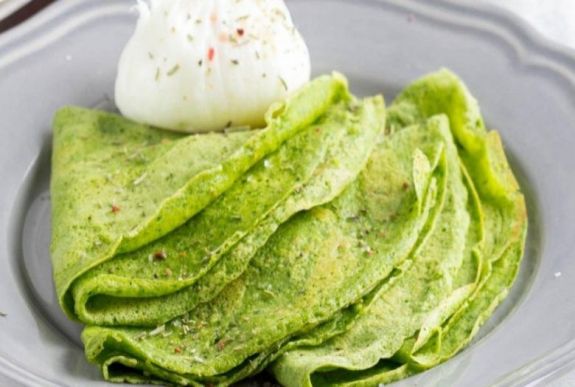 Így készül a zöld palacsinta