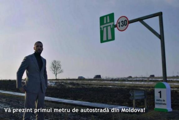 Megépült az első egy méter autópálya Moldvában!