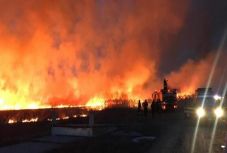 Bozóttűz miatt lezárták Fogarasnál a Brassó-Nagyszeben országutat