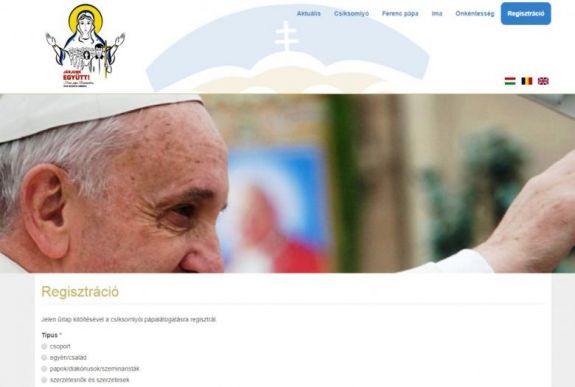 Ferenc pápa Csíksomlyón: a március 31-i határidő lejárta után is lehet még regisztrálni