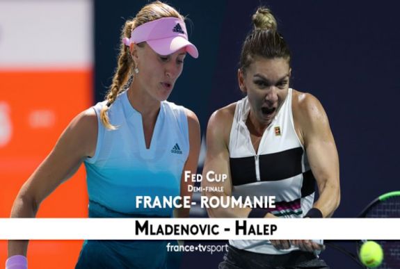 Fed-kupa:  Halep  legyőzte Mladenovicot, vezet Románia az elődöntőben