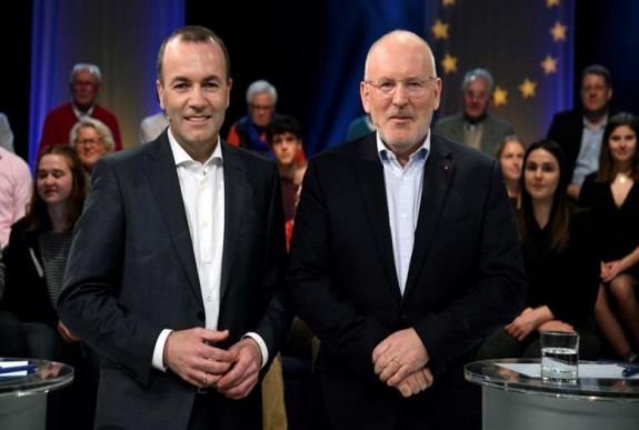 EP-választások: megtartották a két fő csúcsjelölt első televíziós vitáját