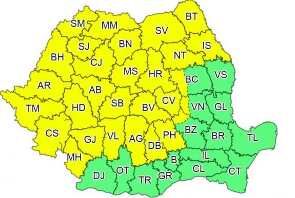 Záporok és újabb viharok várhatók az ország kétharmadában