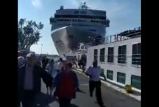 Turistahajónak ütközött egy tengerjáró hajó Velencében, többen megsérültek