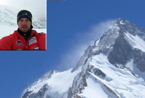 A nagyváradi Varga Csaba felért a 8080 méteres Hidden Peak csúcsára