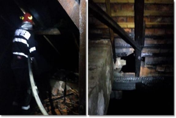 Villámcsapás következtében leégett a bégakörtési iskola teteje