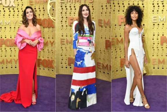 Merész dekoltázsok és látványos ruhaköltemények – ilyen ruhákban pompáztak a sztárok az Emmy-gálán