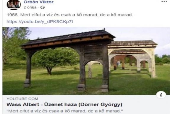 Wass Albert-verssel üzent október 23-án Orbán Viktor kormányfő