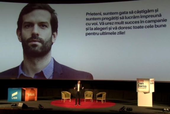 Az USR-PLUS kolozsvári kampányrendezvényén vett részt Fekete-Győr András