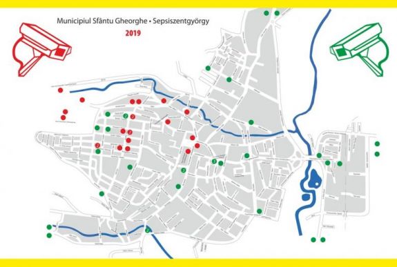 Újabb térfigyelő kamerákat helyeztek ki Sepsiszentgyörgyön