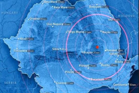 A Richter-skála szerinti 3,4-es erősségű földrengés volt Buzău megyében