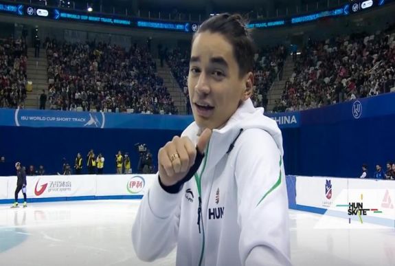 Rövidpályás gyorskorcsolya vk:  Liu Shaolin Sándor duplázott 500 méteren