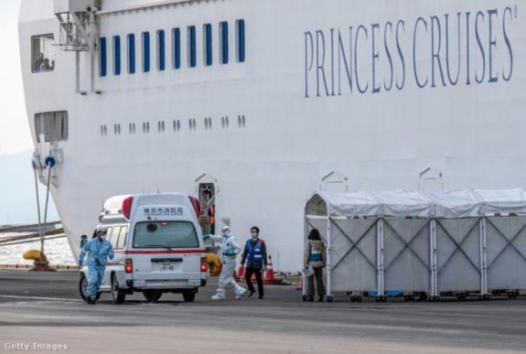 Újabb 41 fertőzöttet találtak a karantén alá helyezett japán óceánjáró utasai között