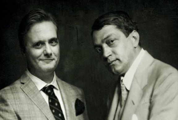 Nyáry Krisztián közös fotón pózol Ady Endrével és kortársaival