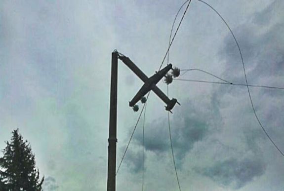 Három Hargita megyei település maradt áramellátás nélkül az erős szél miatt