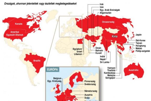 Terjed a koronavírus a világon: 33 országban 81 ezer fertőzöttről tudnak