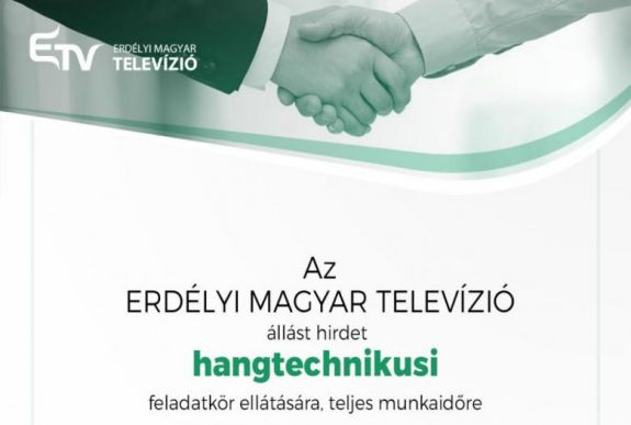 Hangtechnikust keres az Erdély TV