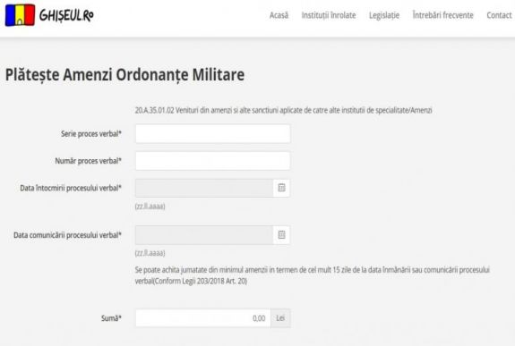 Online is kifizethetők a katonai rendeletek megszegéséért kapott bírságok