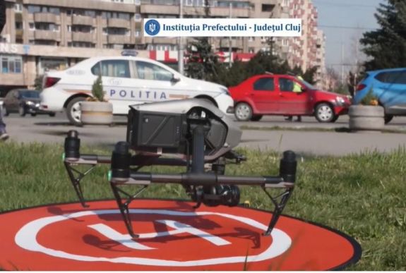 Drónok felügyelik Kolozsváron a kijárási tilalom betartását