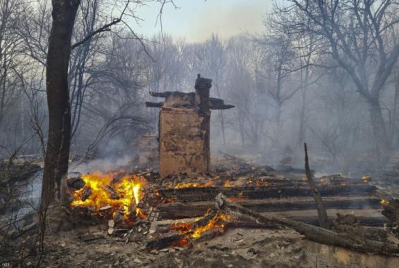 Még mindig fullasztó Kijev levegője a csernobili erdőtűz miatt