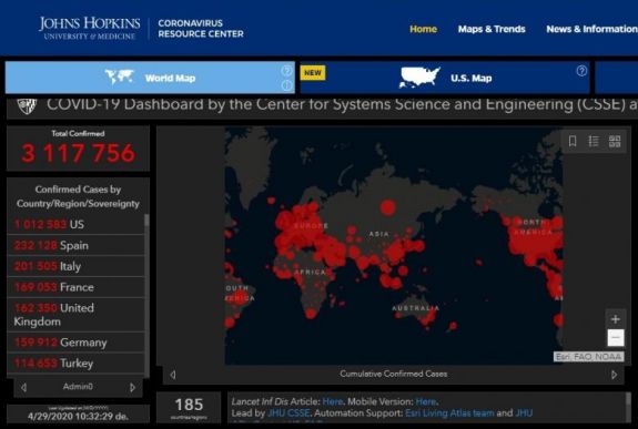 Több mint 3,1 millióan fertőződtek már meg a vírussal szerte a világon