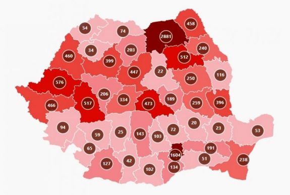 Bukarest szerint 22, a prefektúra szerint 21 fertőzött van Hargita megyében
