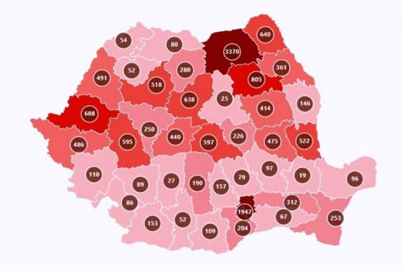 Eggyel nőtt a Hargita megyei koronavírus-fertőzések száma
