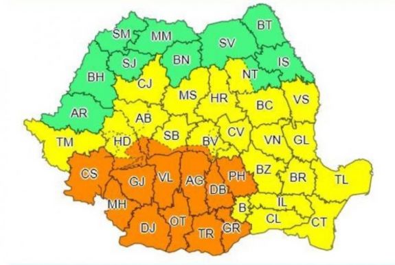 Viharos lesz az időjárás Erdély egy részében csütörtök reggelig