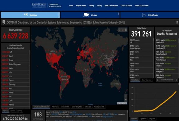 Több mint 6,6 millióan fertőződtek meg világszerte koronavírussal