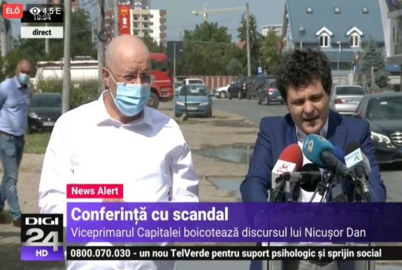 Botrányba fulladt a bukaresti független főpolgármester-jelölt sajtótájékoztatója