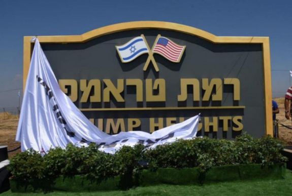 Izrael elkezdi építeni a Trumpról elnevezett települést a Golán-fennsíkon