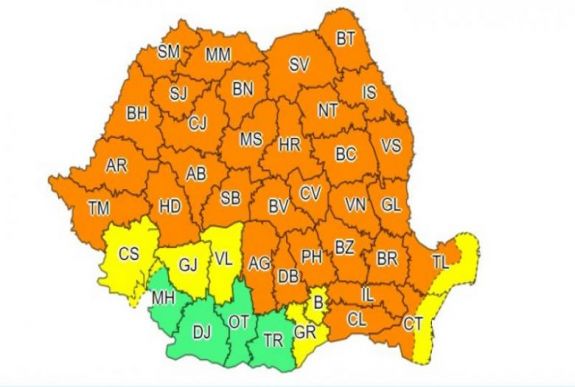 Narancssárga viharriasztást adtak ki 33 megyére