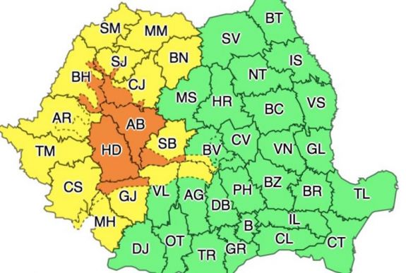 Esőriasztás van érvényben számos megyében péntek estig