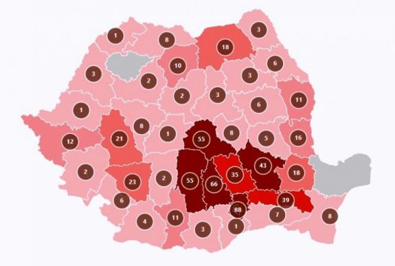 Koronavírus Romániában: két megyében nem voltak új fertőzések