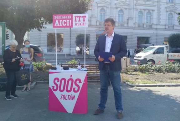 Elkezdte Soós Zoltán marosvásárhelyi polgármesterjelölt a támogatói aláírások gyűjtését