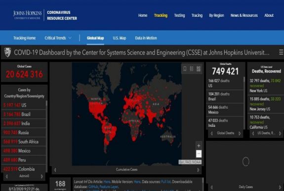 Koronavírus: a halálos áldozatoké csaknem 750 ezer a világon
