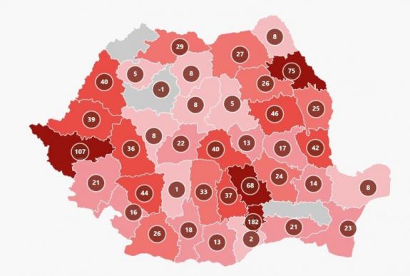Koronavírus Romániában: Kolozs megyében -1 új eset volt
