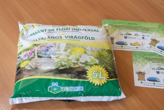 Ajándék virágföld jár a szelektíven gyűjtő háromszékieknek