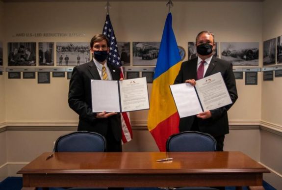 Aláírták az amerikai–román közös védelmi célkitűzésekről szóló megállapodást