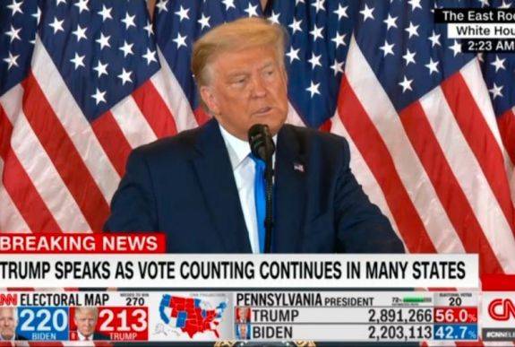 Donald Trump amerikai elnök már biztos a választási győzelmében