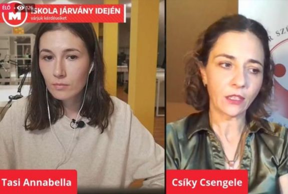 Csíky Csengele a Maszol #Fórumon: ezt a tanévet be kellene fagyasztani, majd megismételni