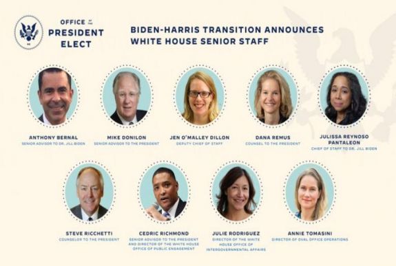 Joe Biden újabb leendő fehér házi munkatársakat nevezett meg