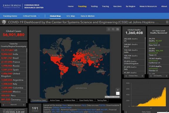 Koronavírus: a fertőzöttek száma közelít az 57 millióhoz, a gyógyultaké több mint 36 millió