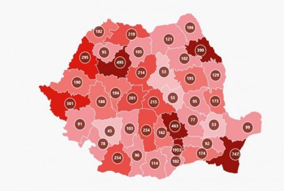 Tovább csökkent a fertőzési ráta Hargita megyében: közelít az 1,5 ezrelékhez