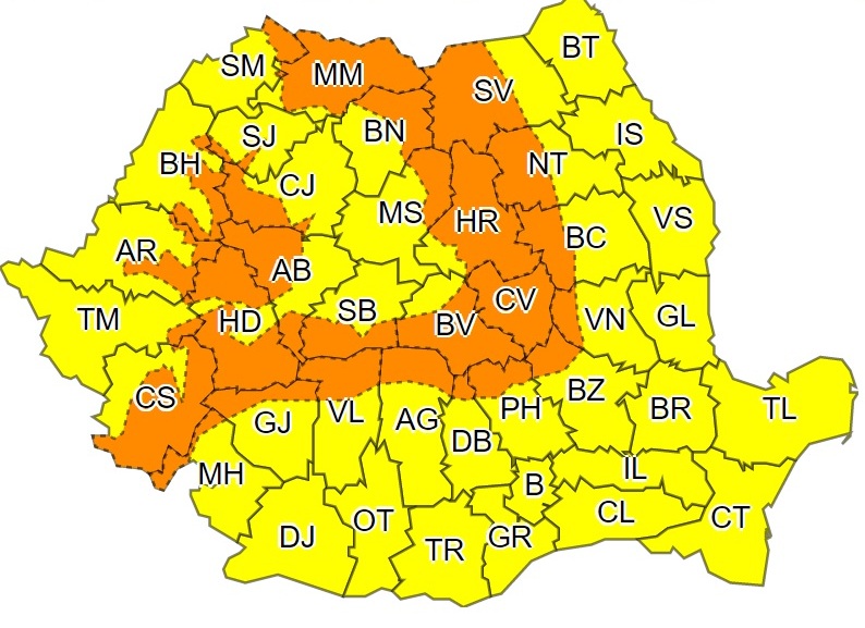 Forrás: meteoromania.ro